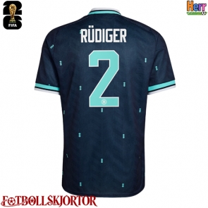Tyskland Antonio Rudiger #2 Bortatröja VM 2026 Kortärmad